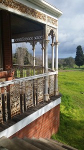 The amazing lacework on the verandah.